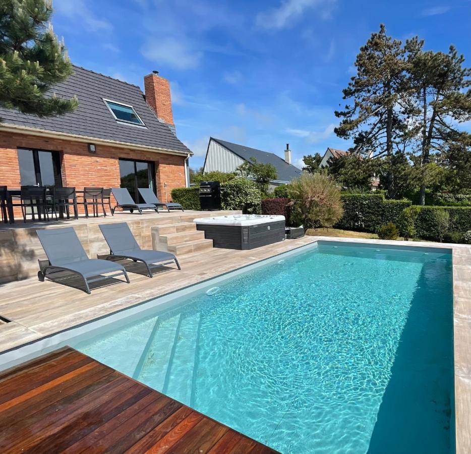Superbe Maison Avec Piscine Et Jacuzzi Dans Les Dunes Ambleteuse Exterior foto