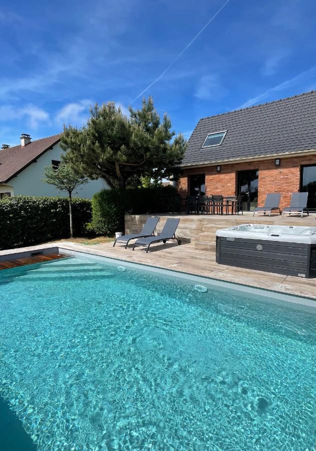 Superbe Maison Avec Piscine Et Jacuzzi Dans Les Dunes Ambleteuse Exterior foto